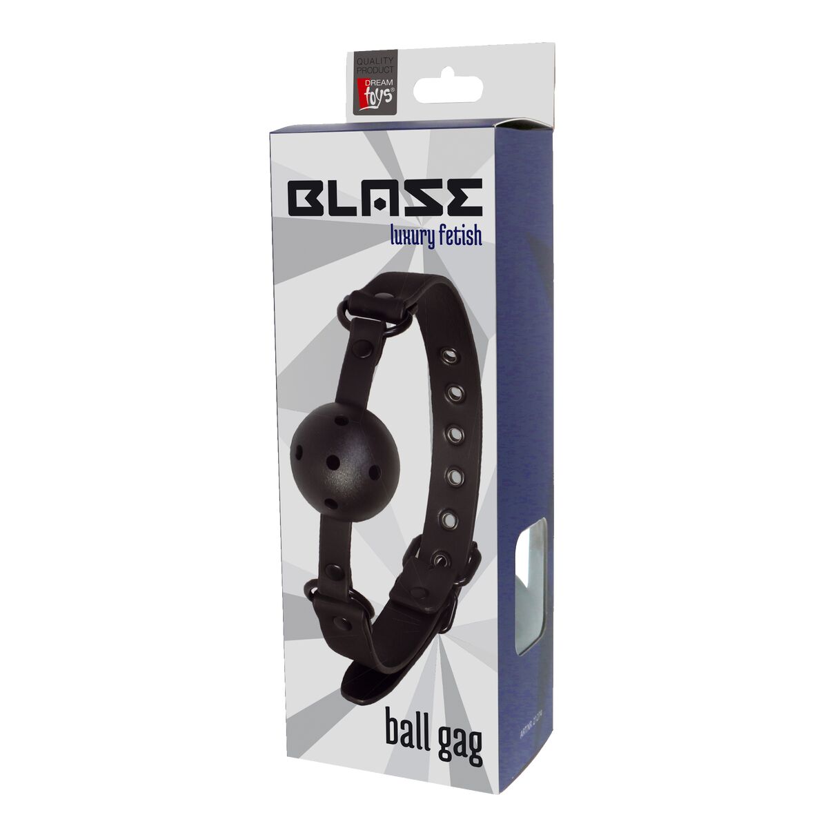 Solid Ball Gag suutropp reguleeritava rihmaga Dream Toys Blaze